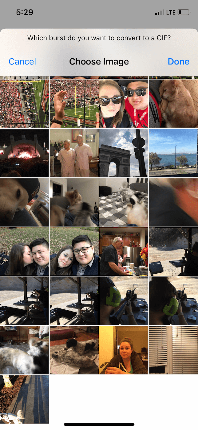Convert Burst to GIF, an iPhone shortcut for photographers
