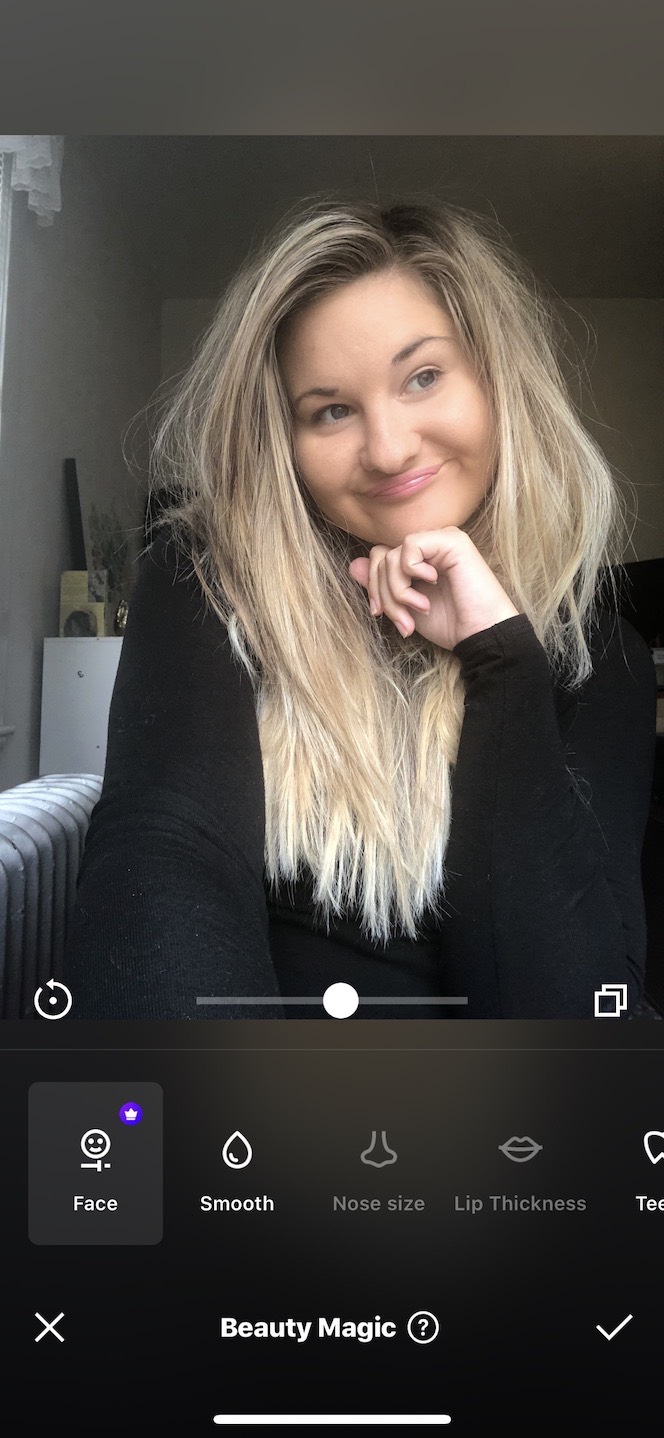 Everlook, one of the best selfie editing apps