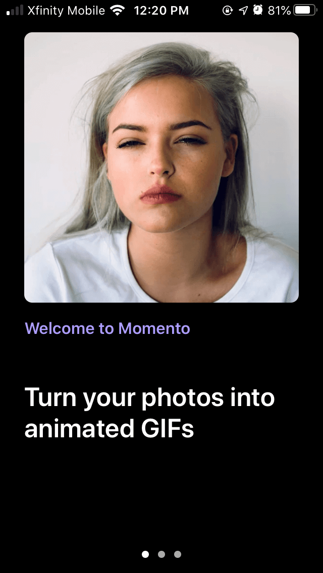 Momento, a GIF maker app for iPhone