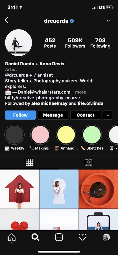 Instagram layout ideas: Geometric feed