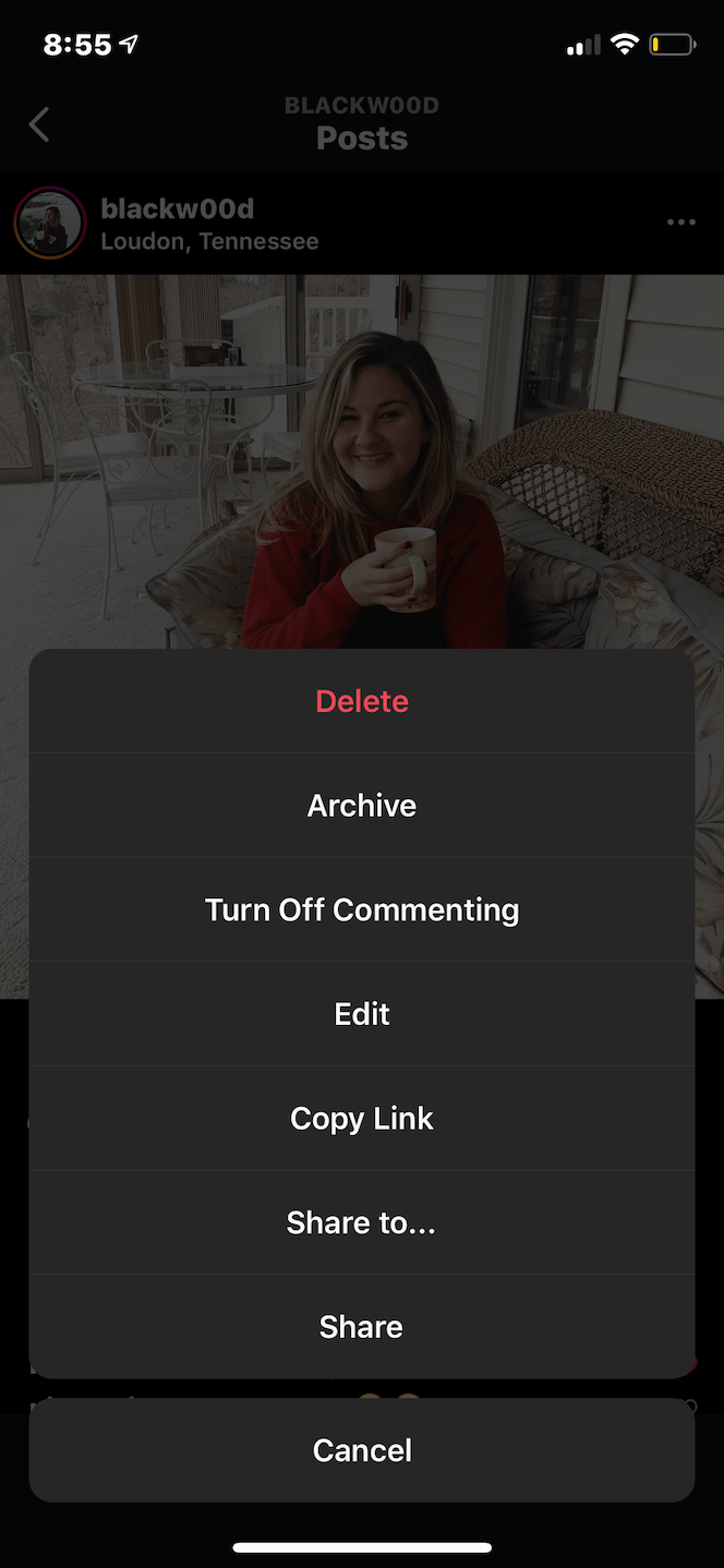 How to delete your post on Instagram