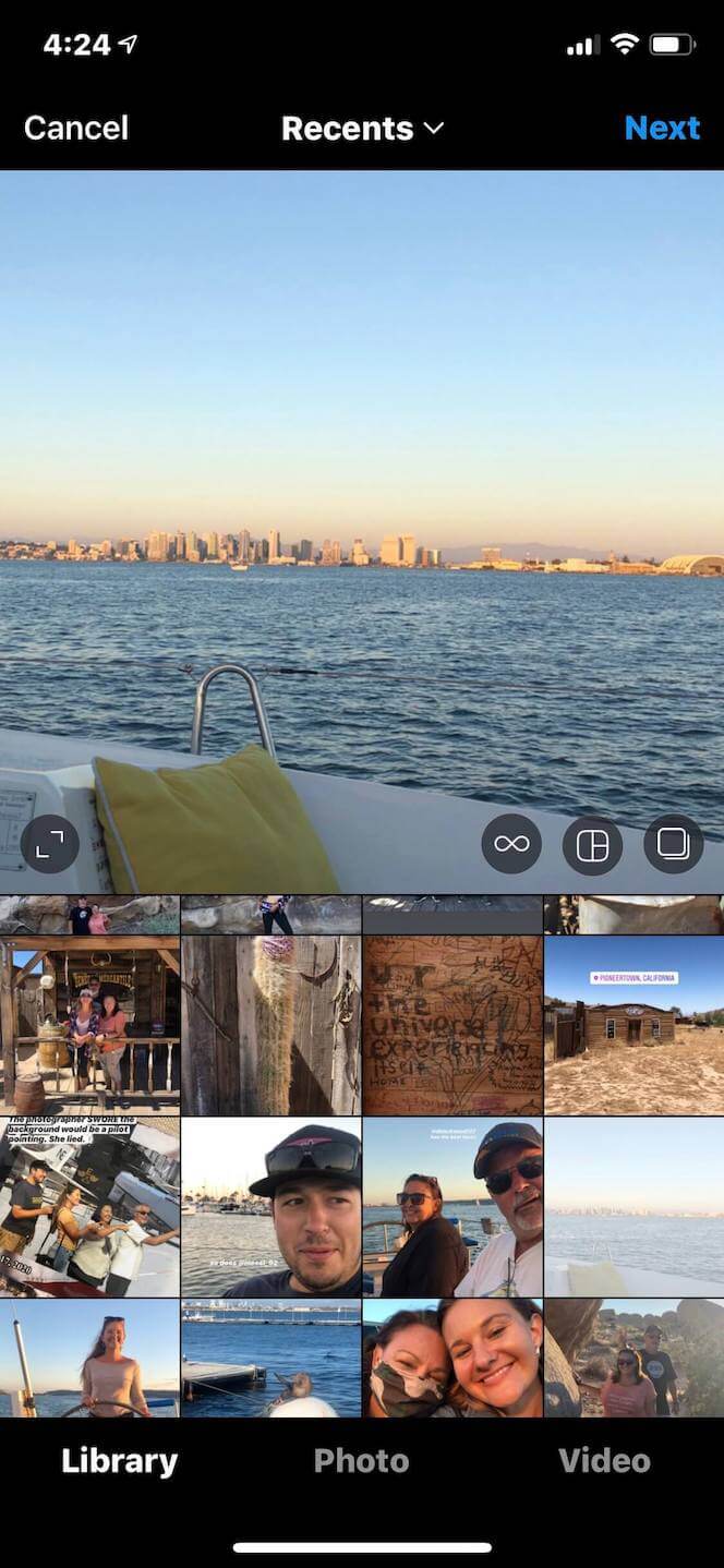 How to upload a full-size photo to Instagram