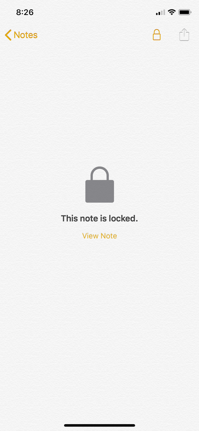 How to lock photos on iPhone using Notes