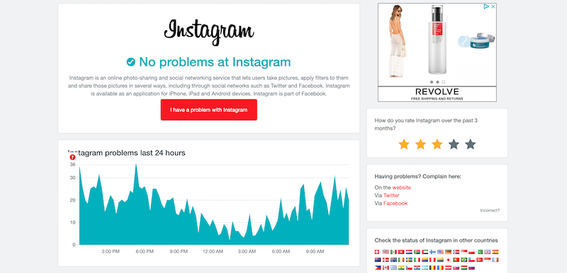 How to check if there's an Instagram outage