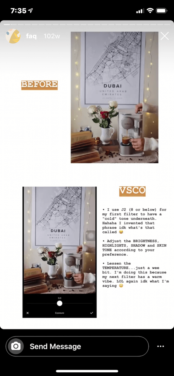 VSCO, one of the best photo editing apps for Instgaram