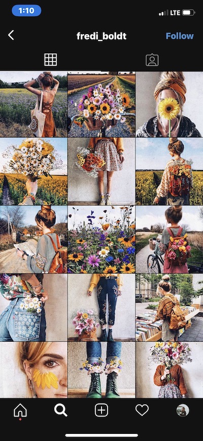 A floral Insta theme by @fredi_boldt