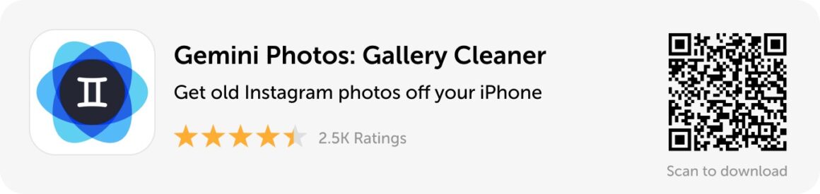 Desktop banner: Download Gemini Photos to get old Instagram photos off your iPhone