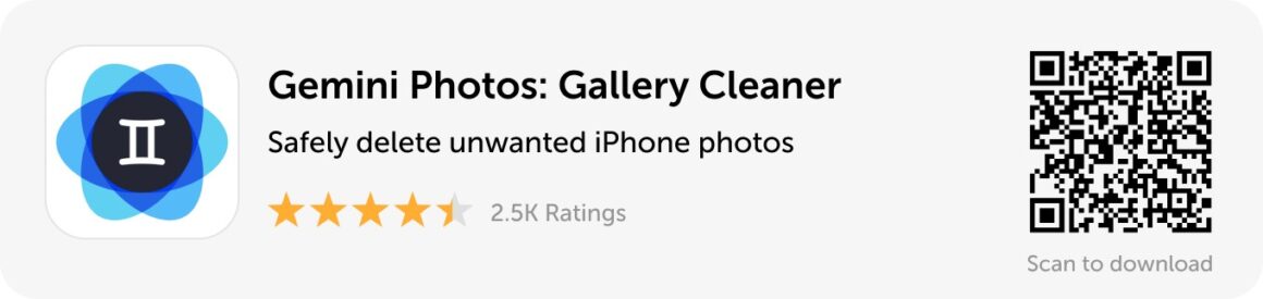 Desktop banner: Download Gemini Photos and safely delete unwanted photos