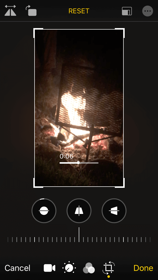 How to crop a Slo-mo on iPhone