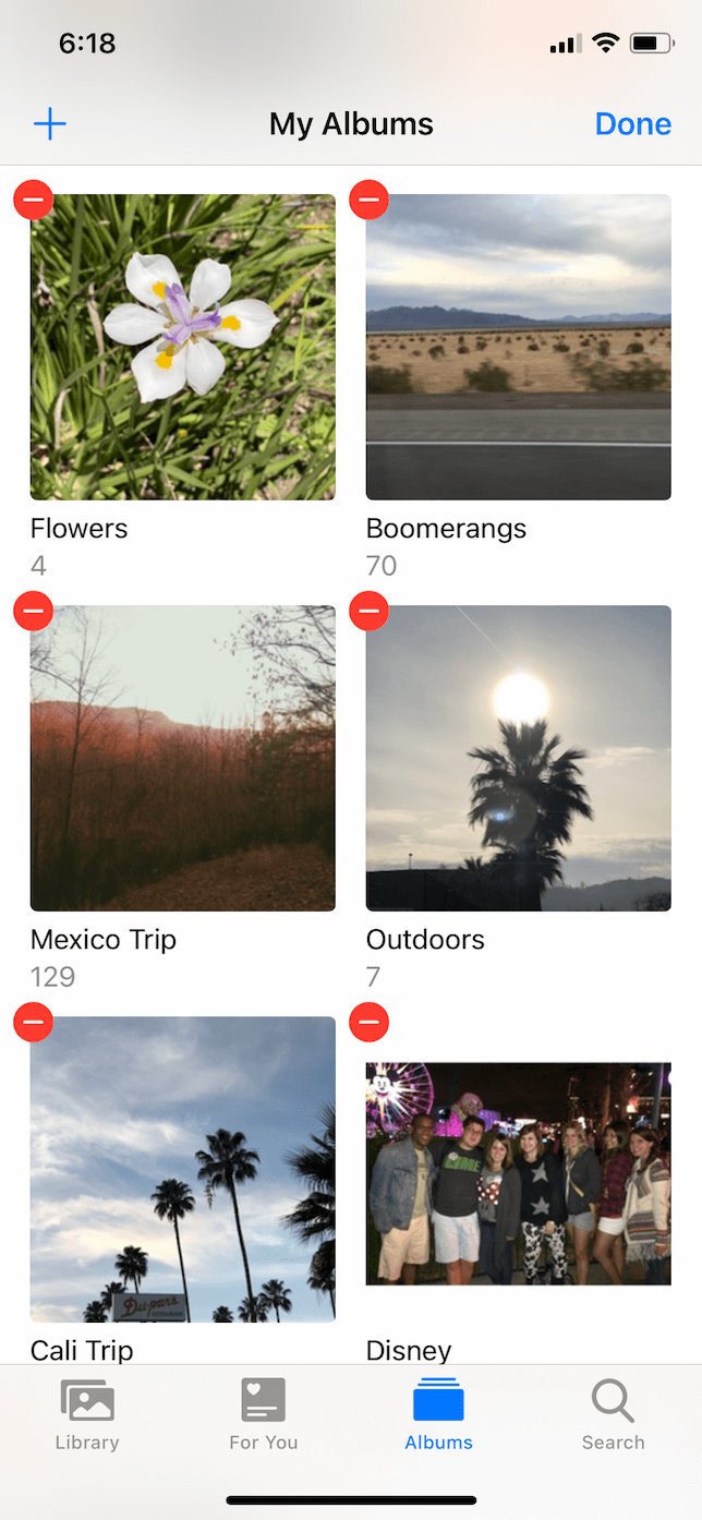 How to remove albums from iPhone