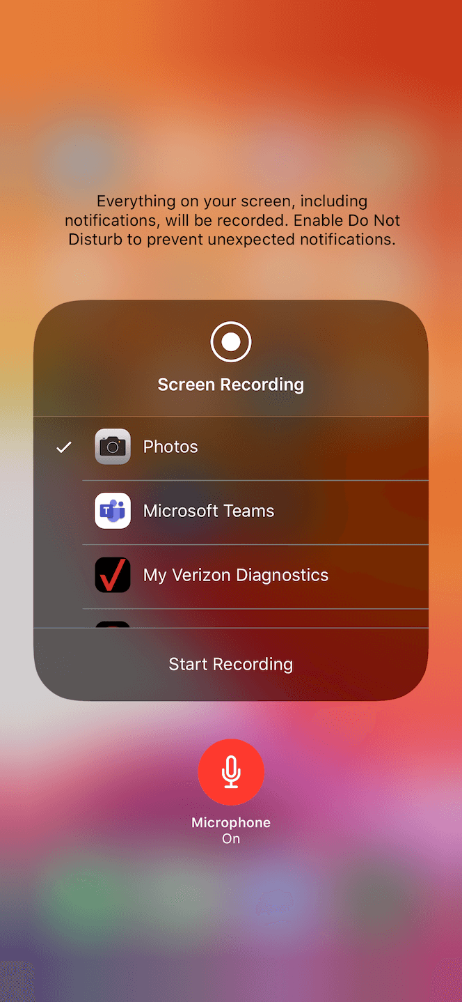 How to make an iPhone screen recording with audio