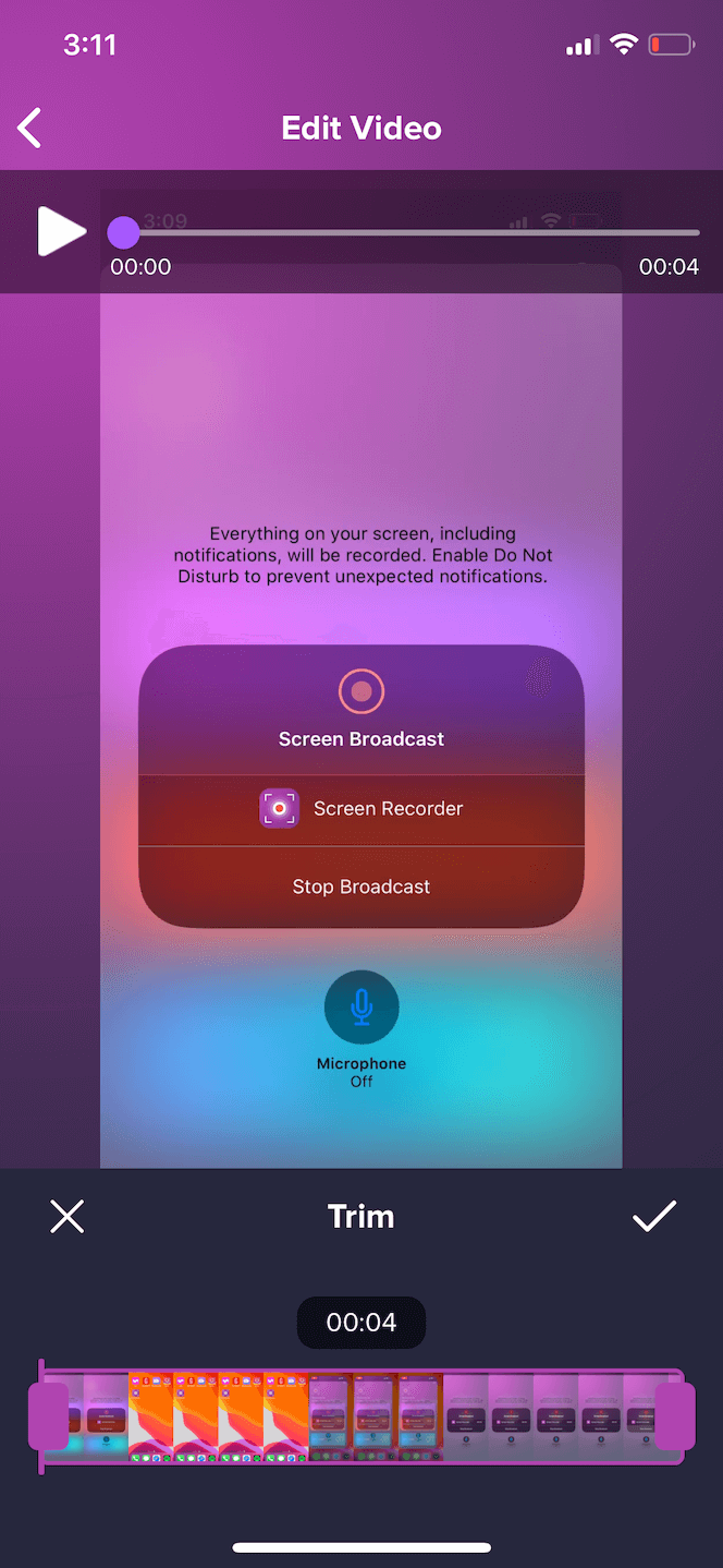 Screen Recorder Pro, an iOS recorder app with facecam