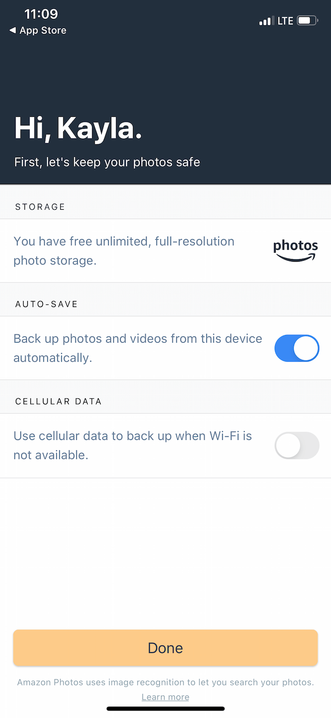 Cómo hacer una copia de seguridad de las fotos del iPhone en Amazon Photos