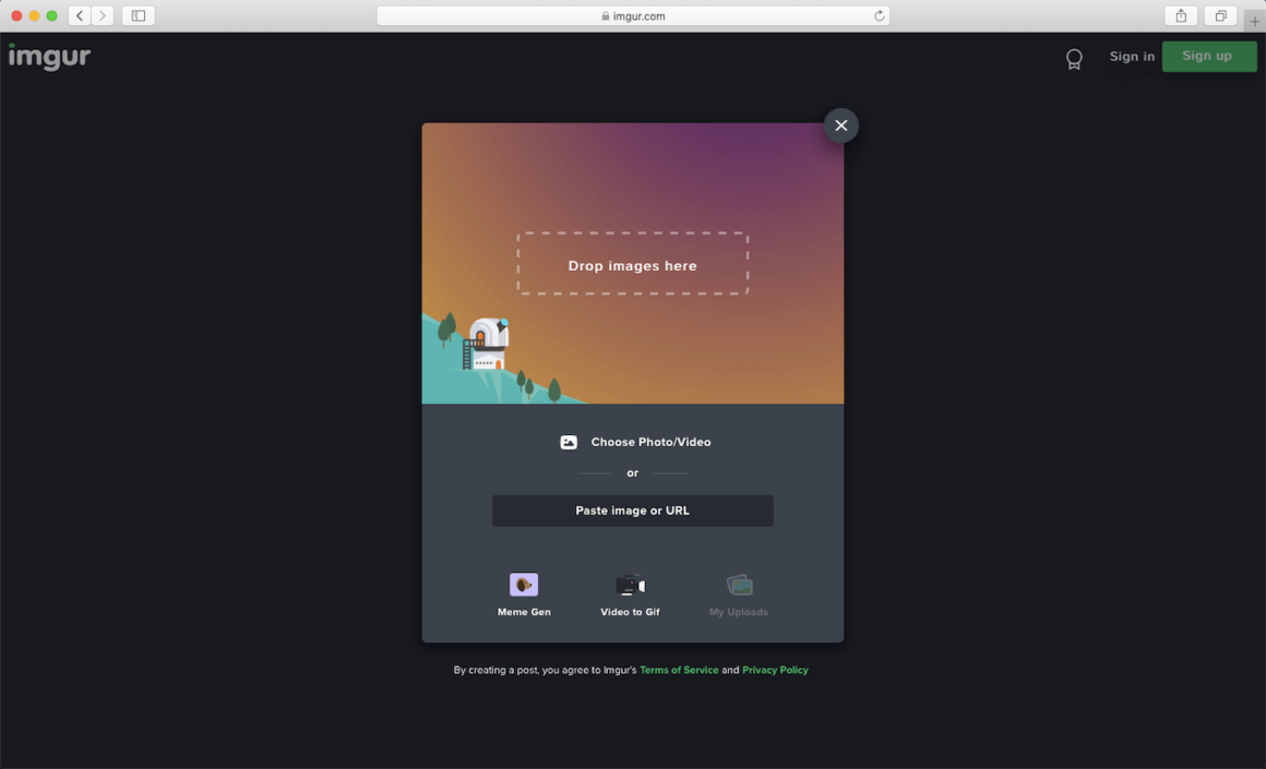 Imgur, a site to share pictures online