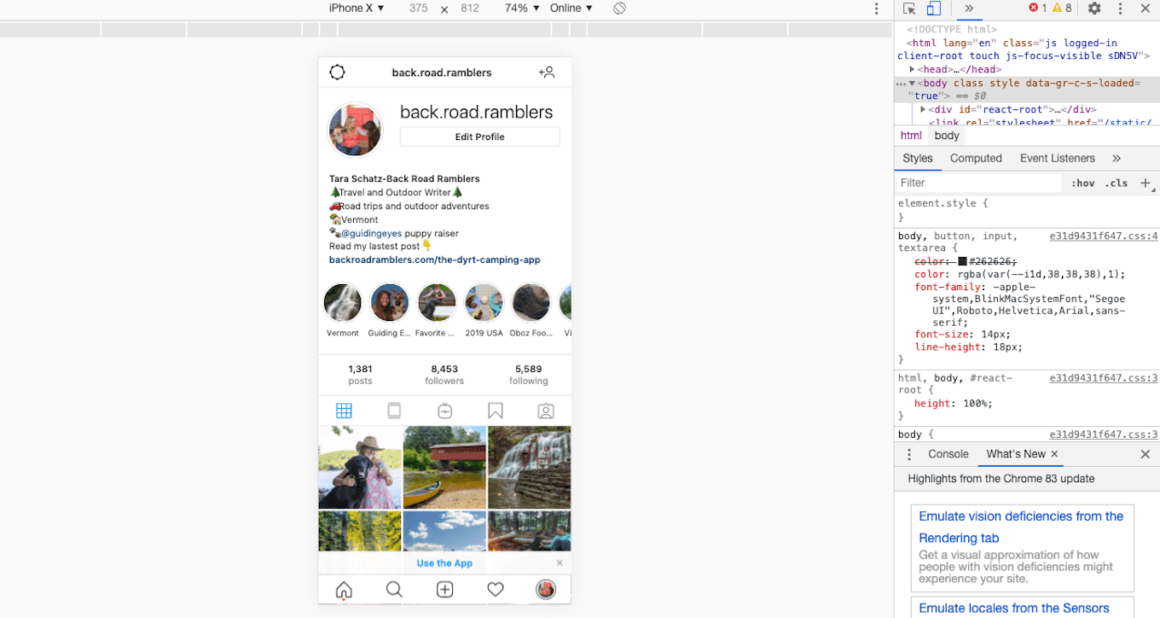 How to upload photos to Instagram using Google Chrome