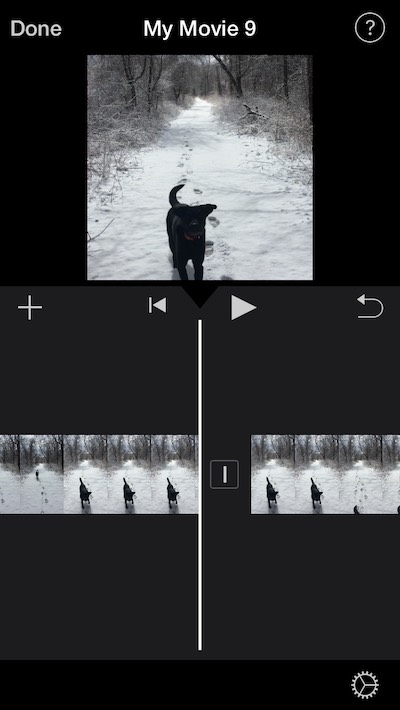 imovie iphone reverse clip