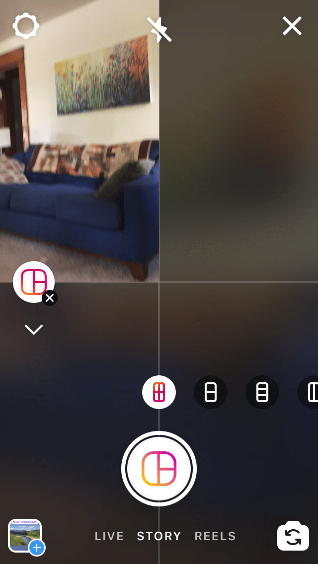 How to upload several photos to Instagram as a collage