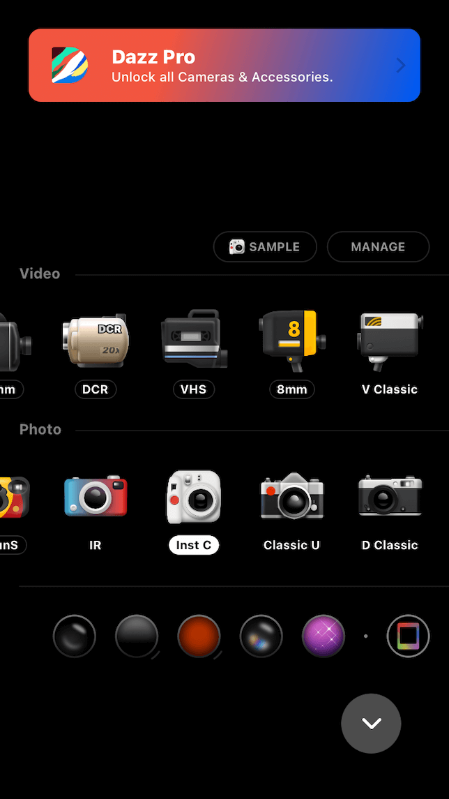 Dazz Pro Camera preset collection