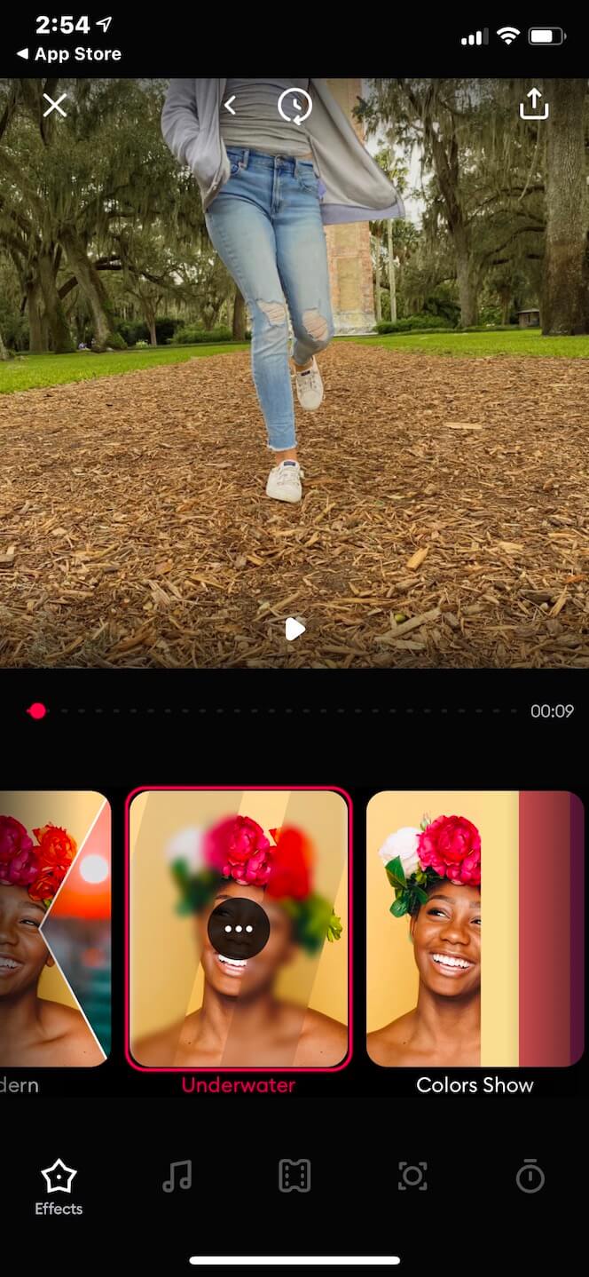 Screenshot showing SlideShow Video Maker App