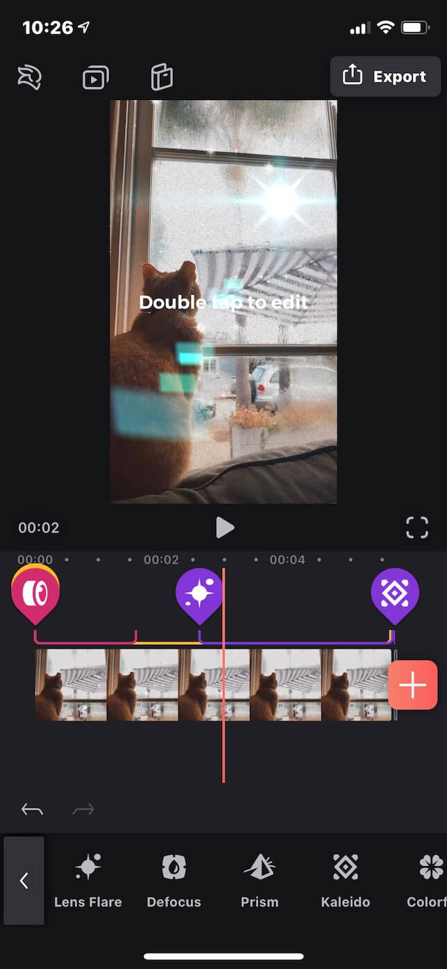 Second screenshot showing Videoleap app