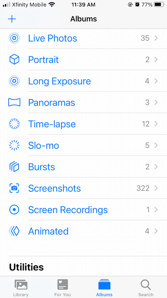 how to find your burst photos in albums on iPhone