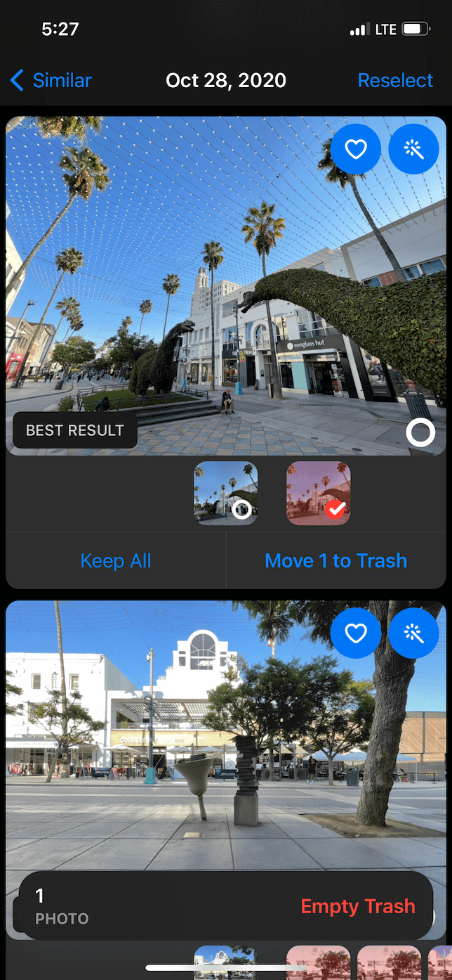 Screenshot of the Similar page in Gemini Photos app.