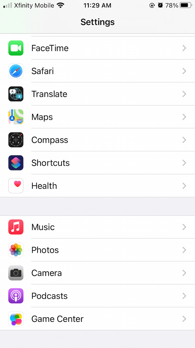 a screenshot showing how to change your camera settings on iPhone