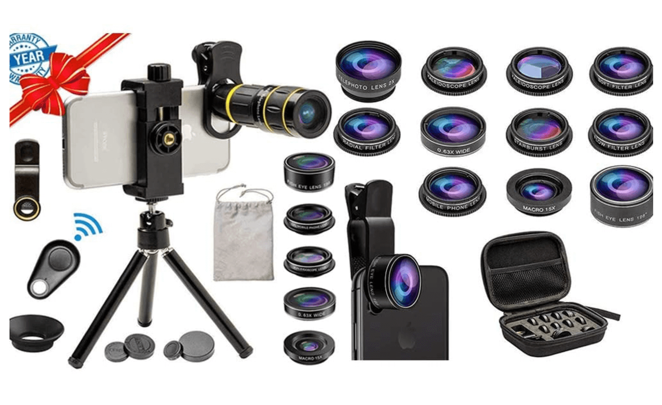 Picture of the Sevenka 6-in-1 Lens Kit.