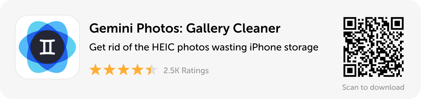 Desktop banner: Download Gemini Photos to get rid of duplicates and other photo clutter
