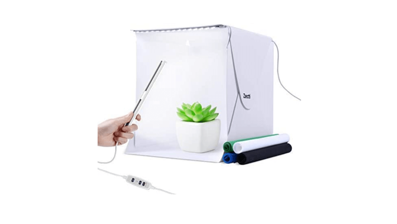 A Zecti lightbox photography tent.