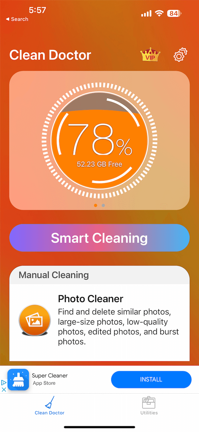 Clean Doctor app
