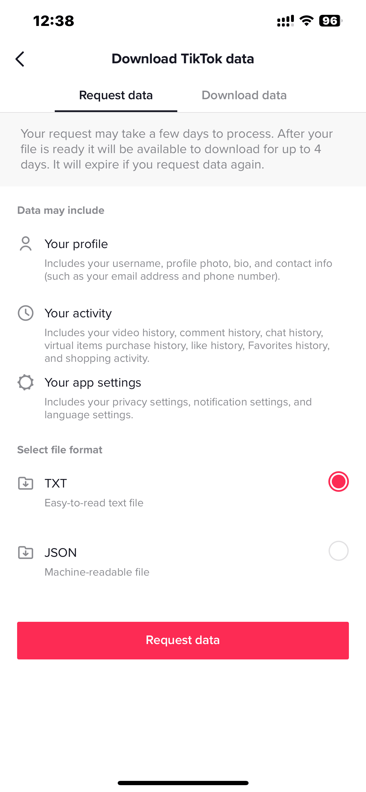 TikTok Settings