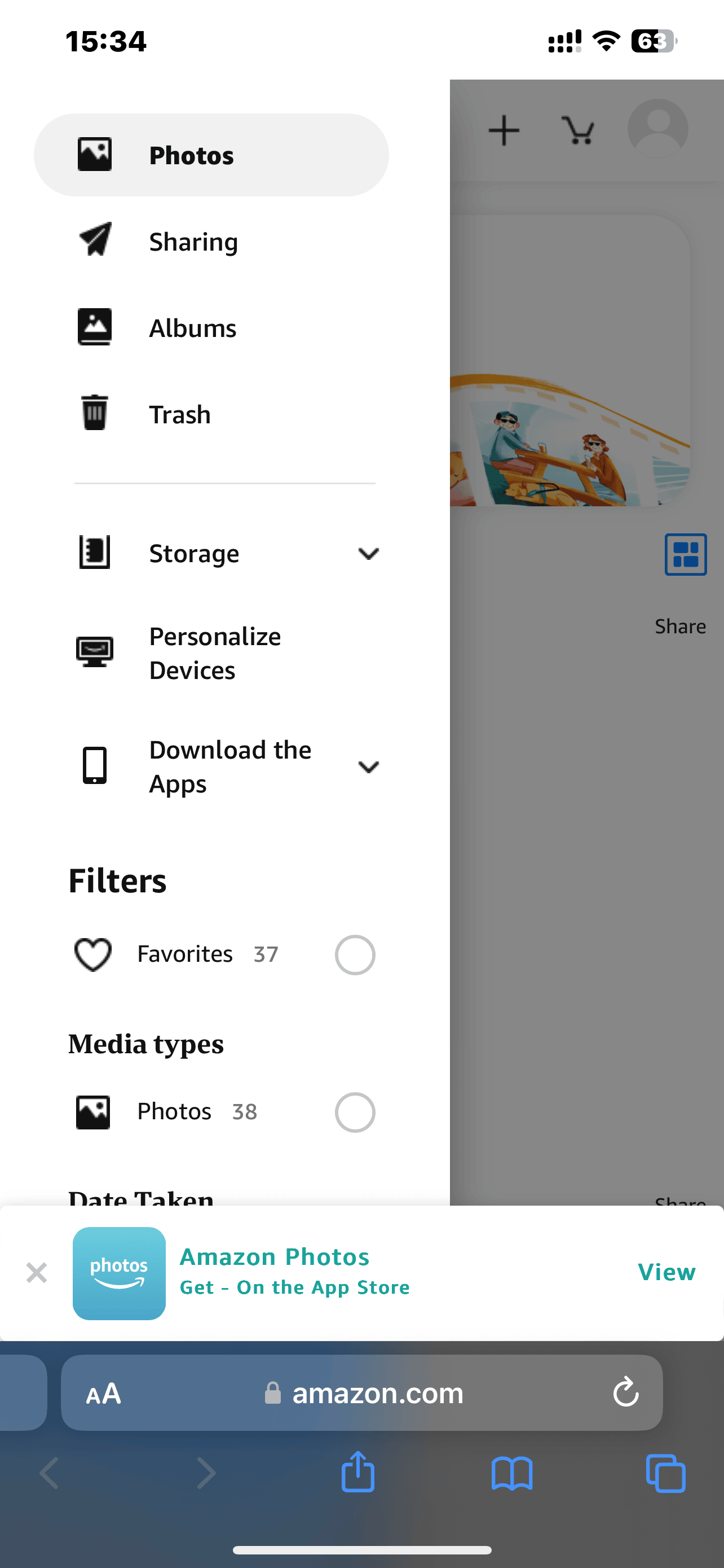 how to manage Amazon Photos storage