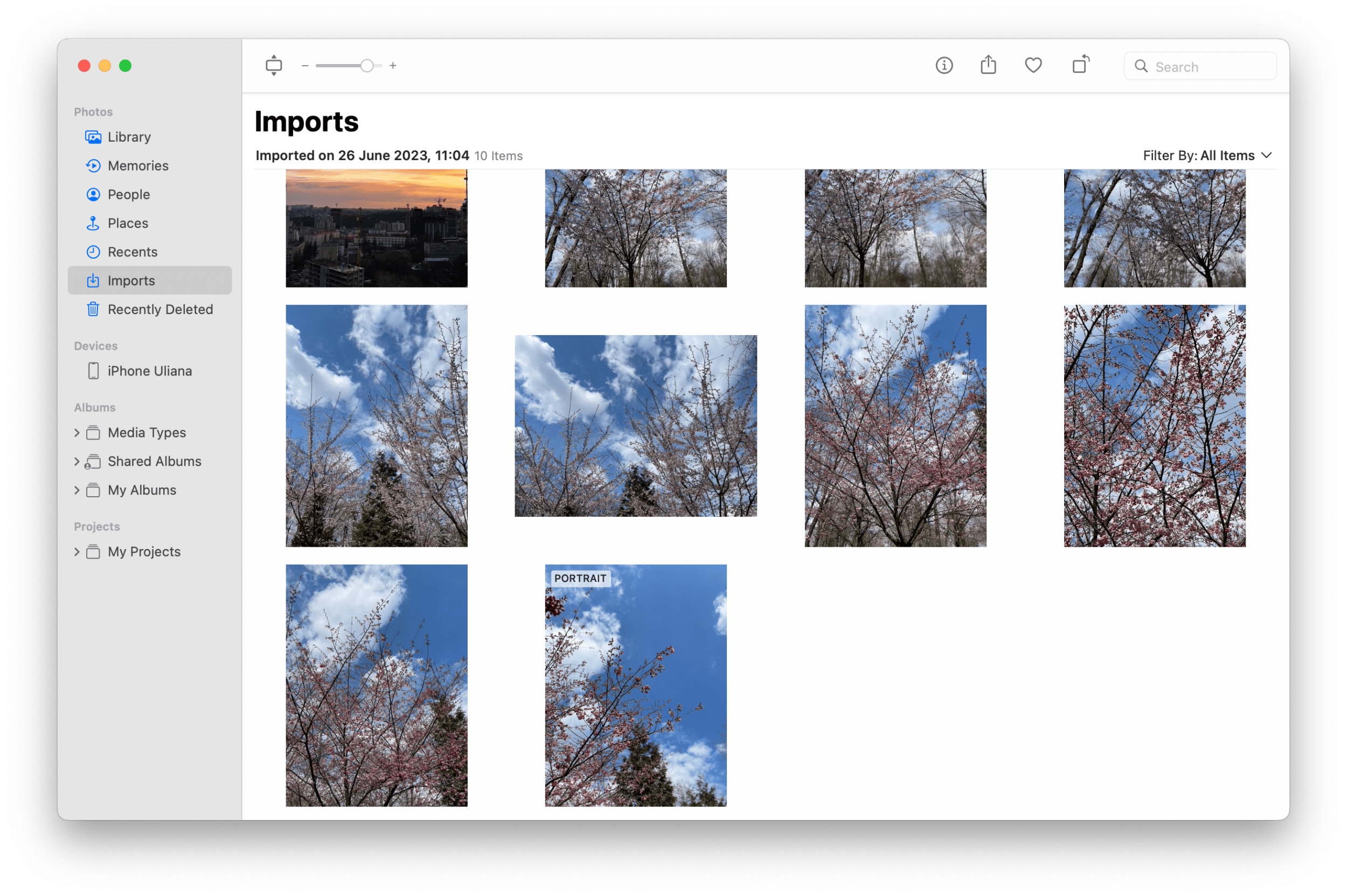 How to transfer photos using Photos app