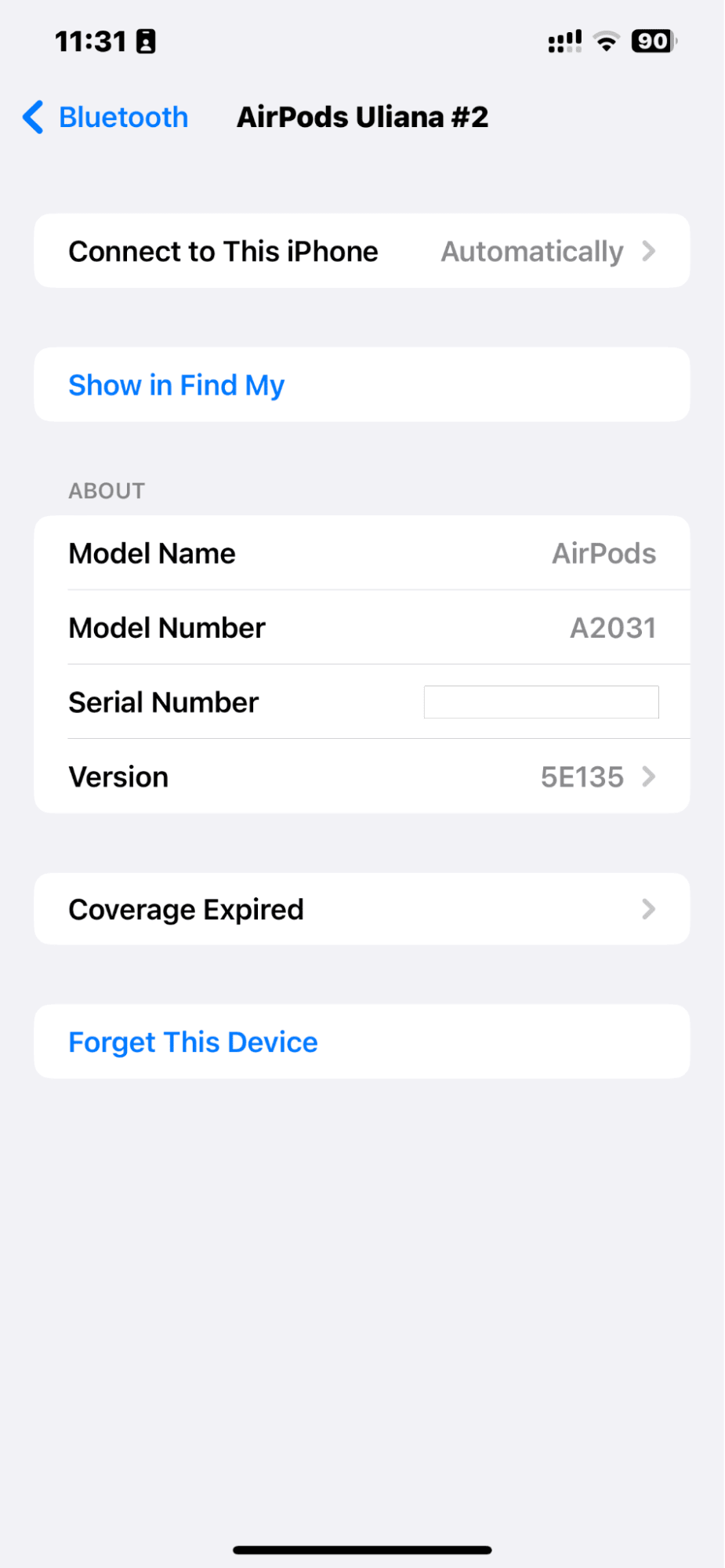 Reseting AirPods