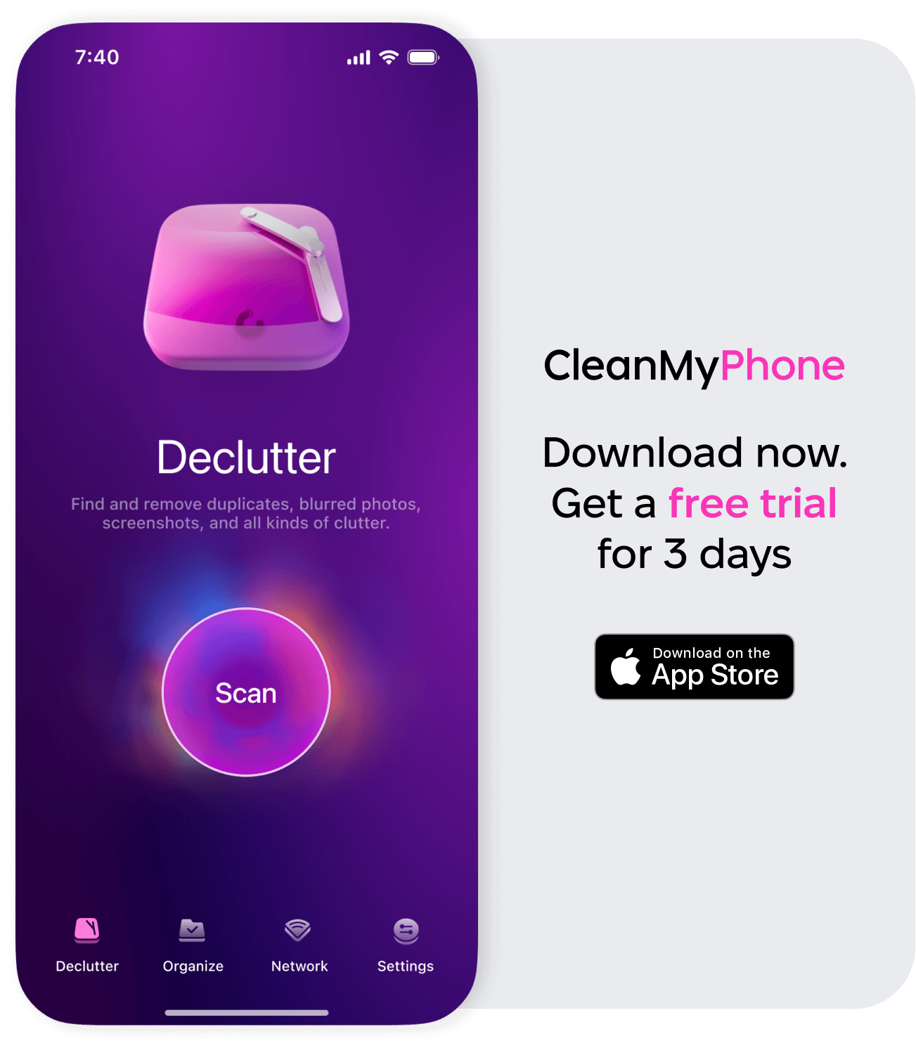 Declutter module in CleanMy®Phone