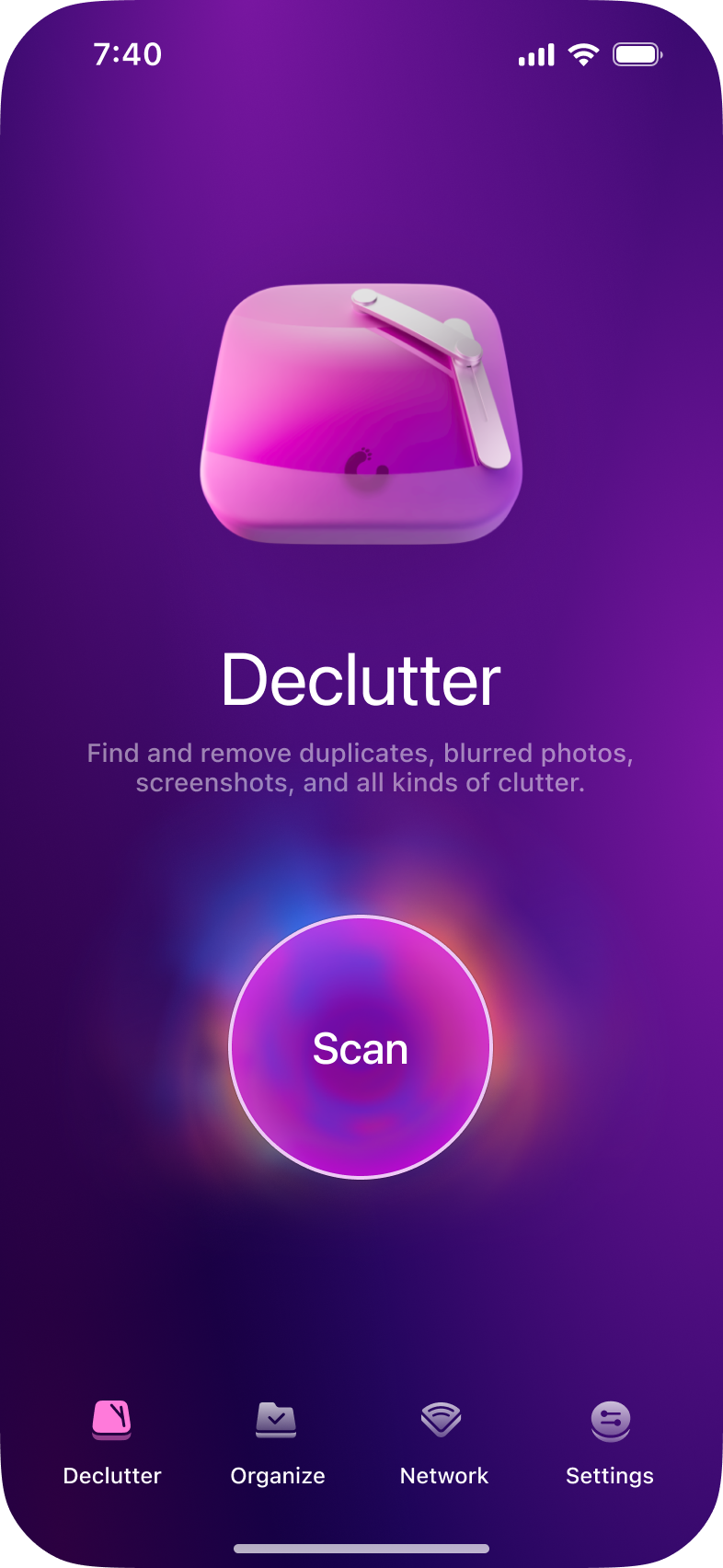Declutter module in CleanMy®Phone