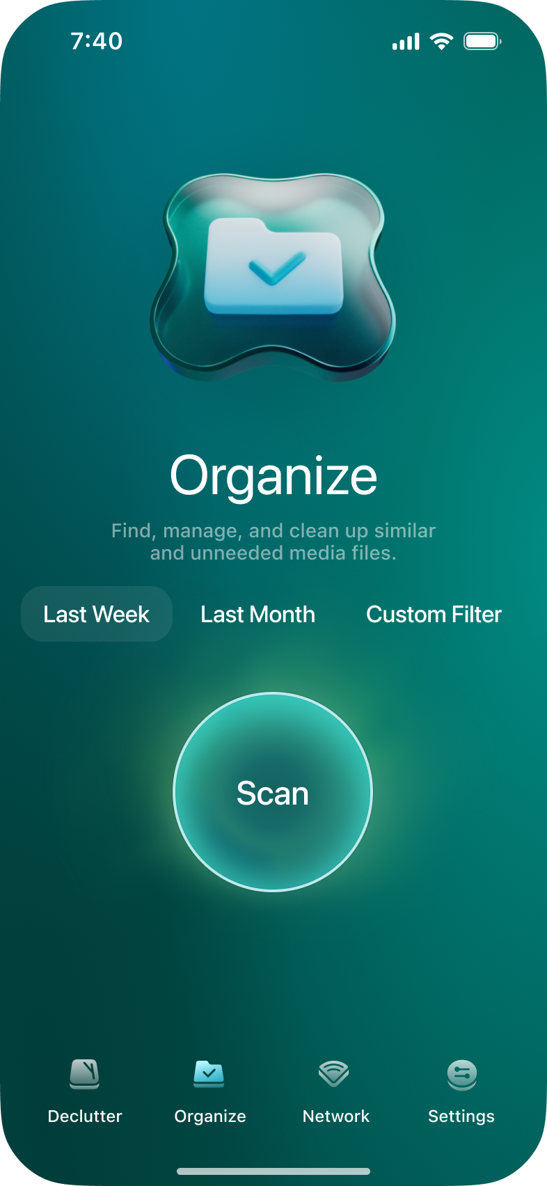 Organize module in CleanMy®Phone