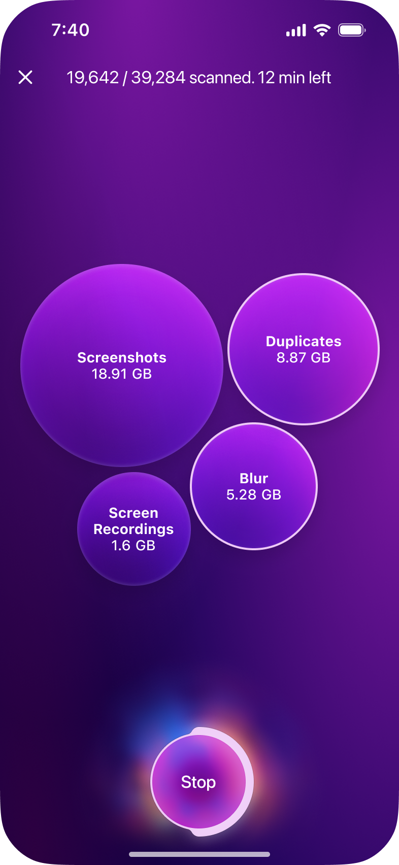 Declutter module – Scan process