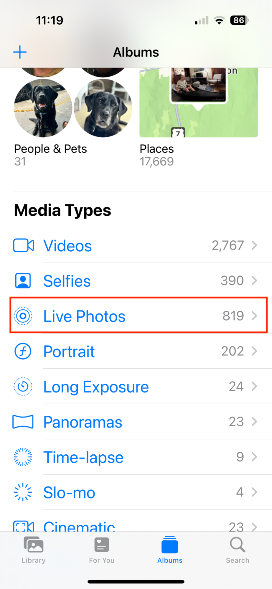 Make a video loop from your Live Photos